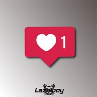 Car Sticker Waterproof Sunscreen Motorcycle Cute IG Like Symbol Fun 24H Shipped From Taiwan