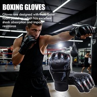 A Pair Of Half Finger Boxing Gloves, Sanda Thick Adult Gloves, Gloves Bags, Punching Sandbags, C6u2
