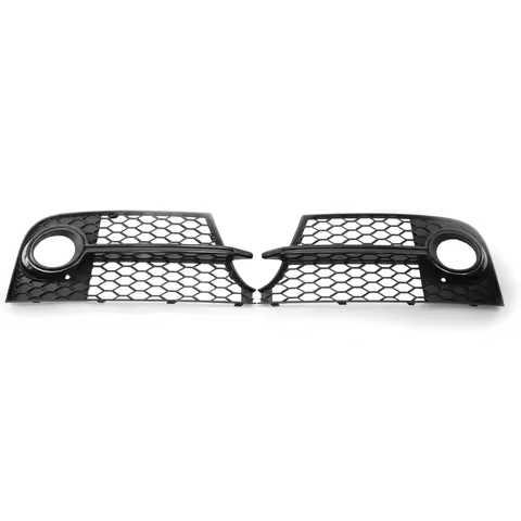 Fit 2011-2014 For Audi TT MK2 S-LINE Front Bumper With Black Honeycomb Mesh Fog Light Grille Cover 8