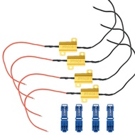 4PCS 25W 10OHM LED Universal Load Resistor Fix DRL Hype flash Flicker BOW 7443 WY21W W21W 7440 P21/5