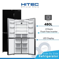 [FREE SHIPPING]Hitec 4 Doors INVERTER Refrigerator 480L Peti Sejuk 4 Door Fridge HTR-F5884D