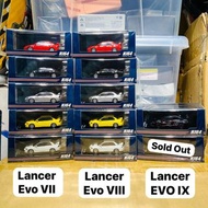 Hobby Japan 1:64 Die-cast Model Car Mitsubishi Lancer Evolution VII with Engine Model/ Evo VIII with