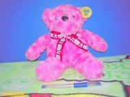 【辛普森娃娃屋】中型泰迪熊粉紅色玫瑰熊
