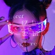 Cool Luminous LED Cyberpunk Style Glasses Party Bar Atmosphere Luminous Glasses Props