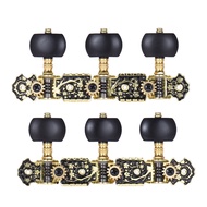 [Ship in 24h] Alice 2 Pcs (L&R) Classical Guitar Tuning Peg Gold and Black Plated Acoustic Machine H
