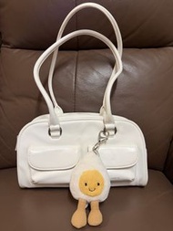 Stand oil 法棍包 White Shoulder Chubby Bag