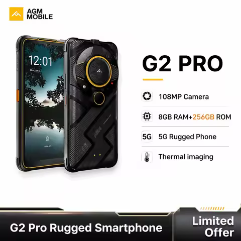 AGM G2 Pro 8+256G Rugged Smartphone 6.58-inch 120Hz Thermal ImagIng Main Camera 108MP IP68/IP69K/MIL
