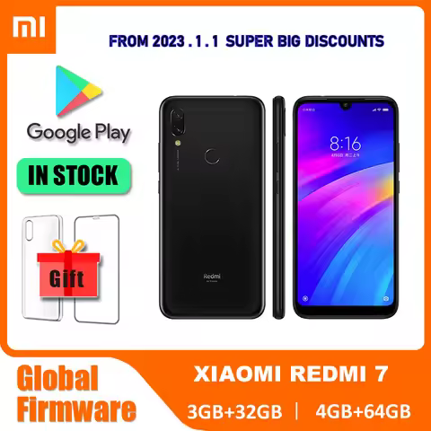 Cheapest Original Xiaomi Redmi 6A / 7 Mobile Phones 4GB 64GB Global Version Google Play Android Cell