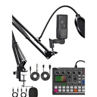 [Taohao Goods] 240 Condenser Microphone Sound Card Set English Sound Card V8S Device F998 Full Set M