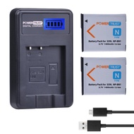 2-Pack 3.7v NP-BN1 Replacement Battery and LCD USB Charger for Sony NP-BN1 Cyber-shot DSC-QX10 QX100