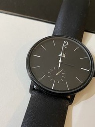ASOS Minimal Monochrom Watch in Matt Black