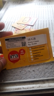 Kartu Perdana IM3 9gb Freedom