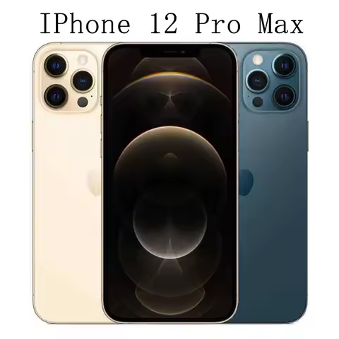 Apple iPhone 12 Pro Max 5G Mobile Phone Face ID NFC Triple 12MP IOS A14 Bionic Hexa Core 128/256/512