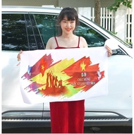 Tem Decal Dán Xe Máy Ô TÔ Xe Tải Mừng Kỷ Niệm 80 Năm 2/9 Trend Hot 2025 ( SL : 1 là 1 Cặp 2 bên )