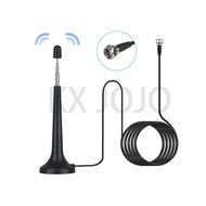 ∏✟ Telescopic Radio Antenna with Magnetic Base TV Adaptor F Connector FM TV Radio Antenna 1pc