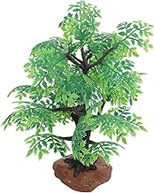 Baluue Maple Tree Model, Simulated Bonsai Architecture Tree, Tabletop Fake Autumn Tree Figurine for Harvest Spring Wedding Party Decoration Green