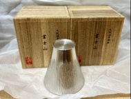 日本大阪浪華錫酒杯富士山