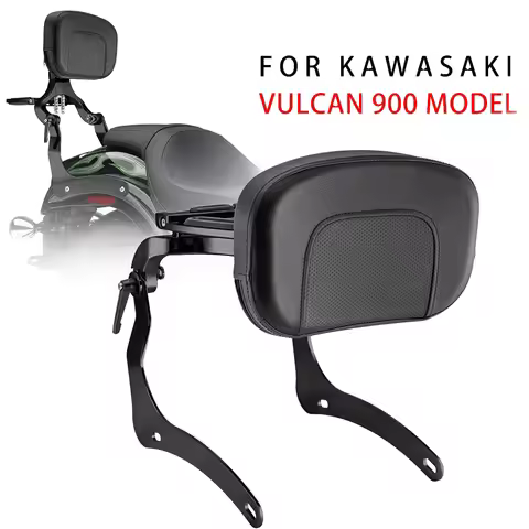 Adjustable Folding Motorcycle Rear Backrest Driver Sissy Bar For Kawasaki Vulcan 900 VN 900 Custom C
