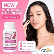 OSWell Gluta Maxx Glutathione with Vitamin C &amp; Resveratrol 400mg 60 Tablets (FDA Approved)