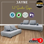 Living Mall Jayne 2-Seater + 3-Seater Sofa Set Pet Friendly Fabric Scratch-proof Stain-Proof