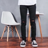 Ripped longpant jeans/long jeans/torn long jeans