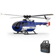 Hylukon C186 RC Helicopter  1:48 Scale BO-105 New Upgrades 6-axis Gyroscope 2.4G 4CH Single Propelle