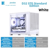 Jonsbo D32PRO Desktop Mini Computer Case Glass Side Panel MATX Back Insert 240 Water Cooling TypeC S
