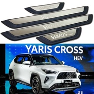 Car Side Door Sill Strips For Toyota Yaris Cross  2023 2024 Accessories Anti-scratch foot pedal Prot