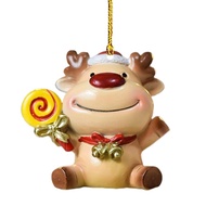 Elegent Car Hanging Ornament Creative Gnome Pendant for Christmas Decor