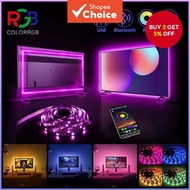 Strip Light Music Sync RGB App/Remote Control LED TV Backlight 5V USB Powered Flexible