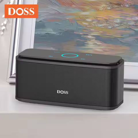 DOSS 12W Portable Speaker Bluetooth 5.0 Superior Sound Music Box Built-in Microphone Hands Free 20H 