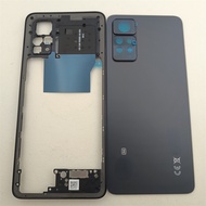 For Xiaomi Redmi Note 11 Pro 5G 2201116SG Middle Frame+Glass Battery Cover Door With Camera Lens Rep
