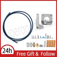 Supergoodsales Extruder Kit Gray Aluminum 3D Printer Accessories PTFE Tube Spring Hardware Tools