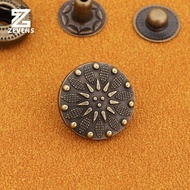 Retro Style Snap Fastener Handmade DIY Leather Patchwork Fabric Craft Clothing Buckle Retro Button 6