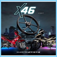MASVIRAL X46 SPORTRIM Y15ZR Y16ZR LC135 4S 1.6/1.6X17 SPORTRIM X46 MASVIRAL CNC ALLOY RIM FOR YAMAHA