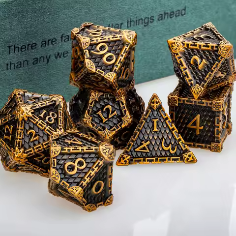 Dnd Blood Dripping D20 Dragon Scale RPG D6 Metal Polyhedral D and D Dungeon and Dragon Pathfinder Ro