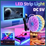 1M/3M/5M 5V LED Light Strip Ideal for TV Backlight Stair Cabinet Lighting DIY Flexible Raya Christma