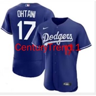 Men's Most Dodgers Jersey Dodgers Baseball Jersey 17 OHTANI Cardigan Embroidered Baseball Jersey Half-Sleeved T-Shirt Fans
