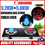 Double Burner Gas Stove/Tempered Glass Gas Stove/Infrared Gas Stove/Gas Stove