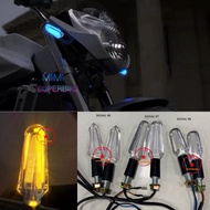 UNIVRESAL 1SET SIGNAL CRYSTAL YELLOY LIGHT MOTORCYCLE MOTO MOTOR LED Z250 CBR150R CBR250RR GSX R150 