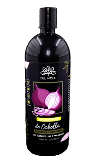 Onion Shampoo, DEL ARBOL Red onion & Aloe vera Hair Strengthening Shampoo for Thicker, Healthier Hai