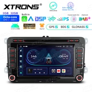 XTRONS 7" VW Golf MK5 Passat B6 Car Android Player Android 13 8Core Carplay Android Auto 4G LTE Car Radio GPS Navigation