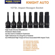 KING TOYO KTIHS 78mm 1/2" IH01 Impact Hex Socket 4mm /5mm / 6mm /7mm / 9mm /10mm/ 12mm/14mm