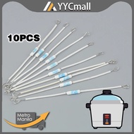10pcs Ceramic Temperature Fuse 250V 10A 15A 20A RF Thermal Fuse For Rice Cooker Thermal Fuse