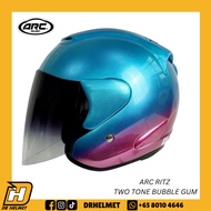 ARC Ritz Two Tone Bubble Gum Helmet | Original ARC Helmet Singapore