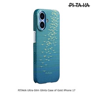 PITAKA Ultra-Slim Glints Case of Gold iPhone 17