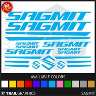 SAGMIT Sticker Decal Vinyl Bike Frame for Mountain Bike, Road Bike, Fixie