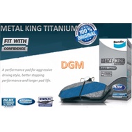 Bendix Metal King Titanium Disc Brake Pad Front (DB1363MKT) - Subaru Impreza EJ15 EJ16 EJ18 EJ20 Leg