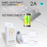 ￼ Kabel cable data REALME Fast charging 2A TIPE C usb realme 6 6pro 7 7pro 8 8pro supoort vooc DA418