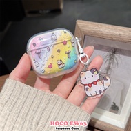 【Future star】For HOCO EW63 Case DIY Cute Cat Soft Silicone Earphone Case Casing Cover